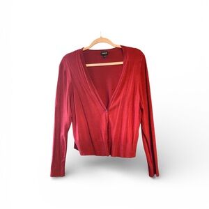 Torrid Red Button Front Cardigan | Size 2X (18/20) | Classic V Front